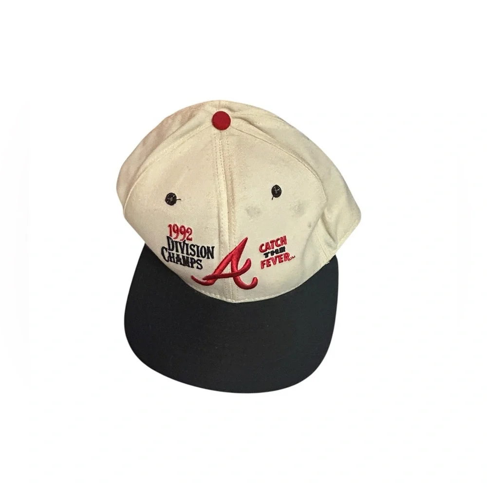 1992 Atlanta Braves Division Champs Hat Catch The Fever baseball 90s sports